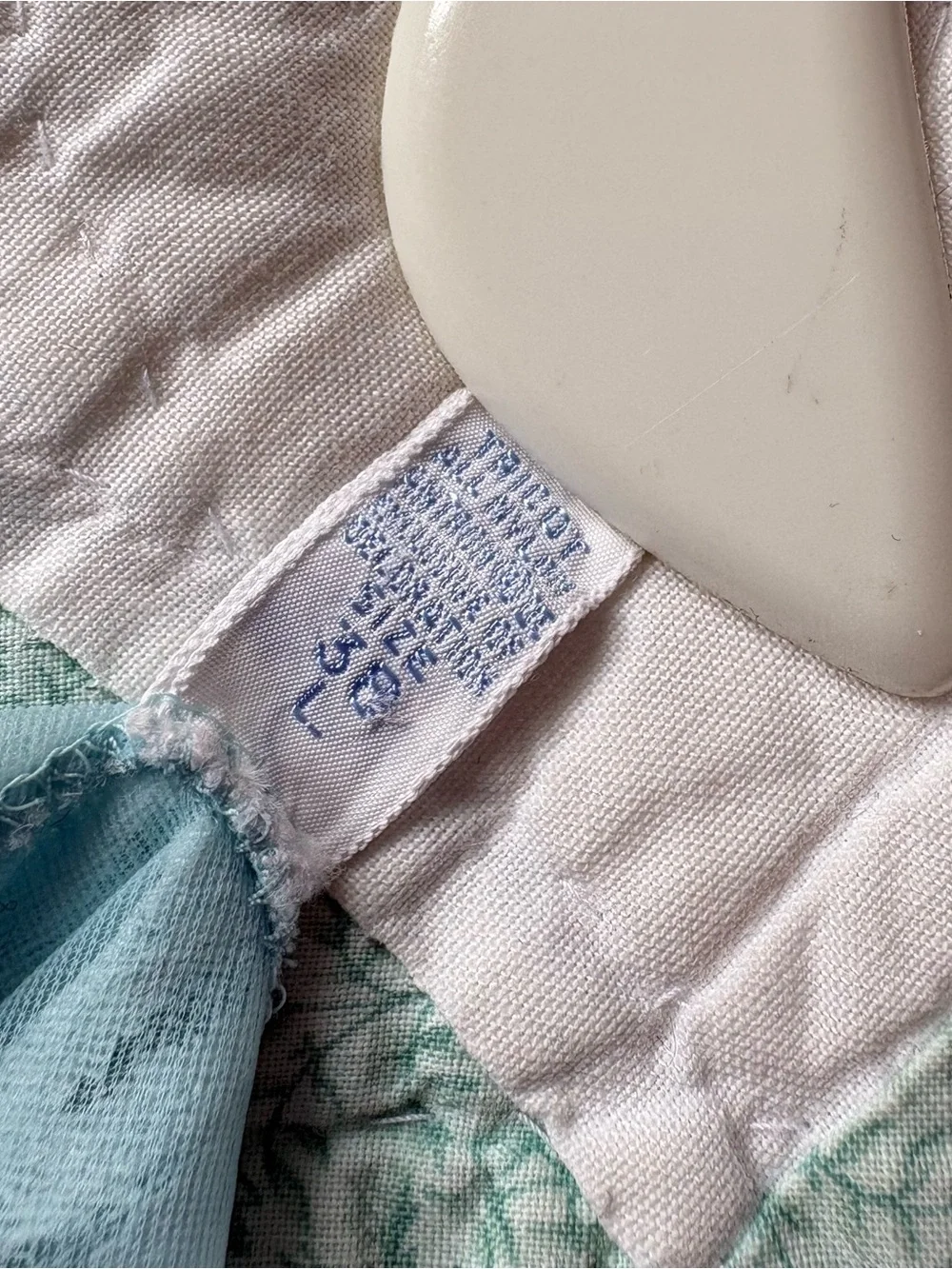 Vintage Light Blue Lace Slip Dress Large Vanity Fairy Dainty Cottagecore USA - Picture 13 of 14